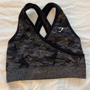 Gymshark Black Camo Sports Bra